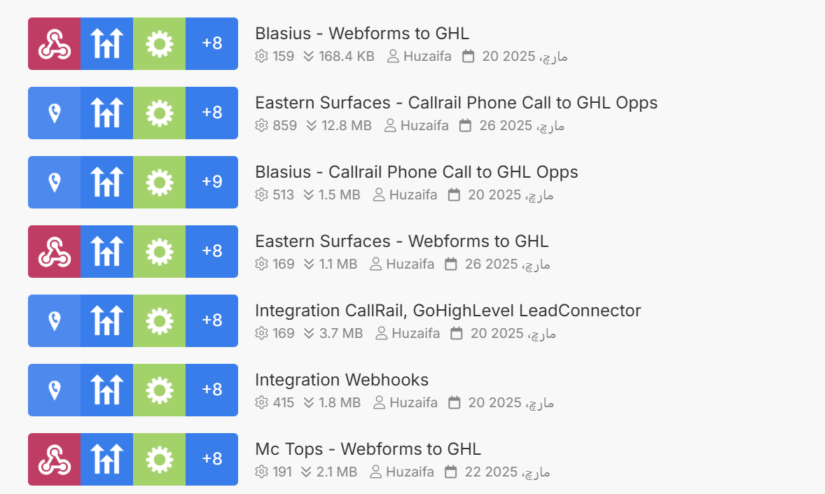 Make.com automation scenario library